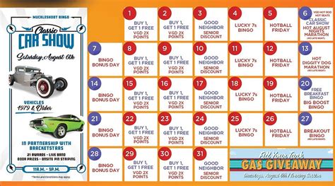 Muckleshoot Bingo Calendar